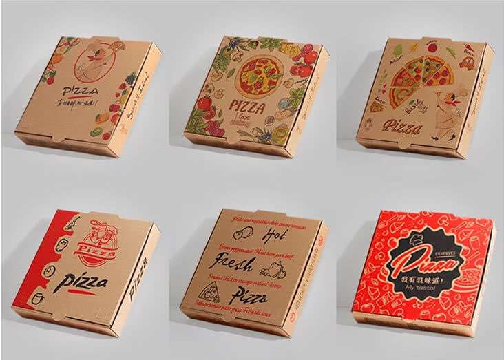 Hot style popular pizza box manufacturers customized food grade pizza take-out box