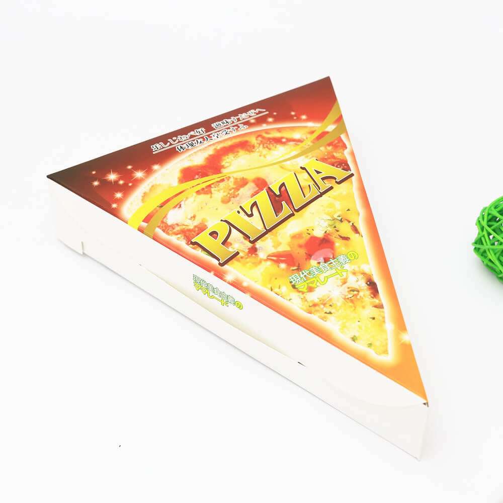 High Quality Eco-friendly Custom Size Food Grade Printing Triangle Pizza Paper Packing Box