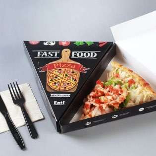 High Quality Eco-friendly Custom Size Food Grade Printing Triangle Pizza Paper Packing Box