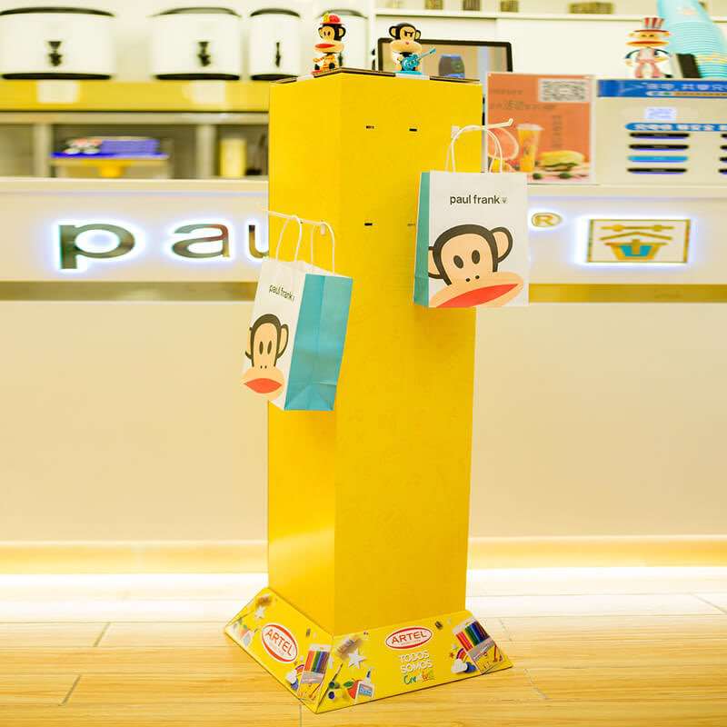 Wholesale Collapsible Design Advertising Supermarket Floor Standing Cardboard with Hooks - Holidaypac