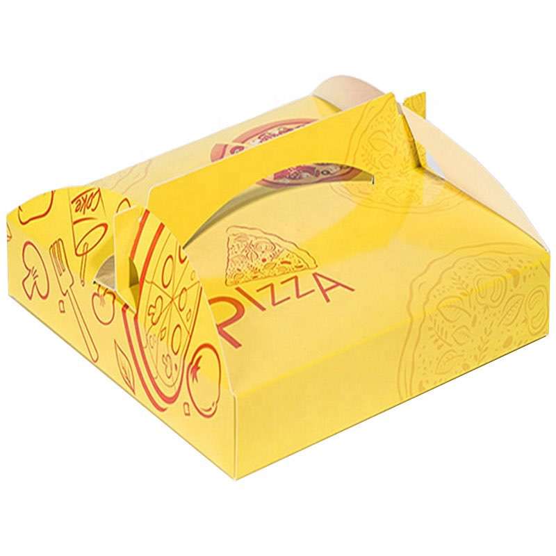 Wholesale Custom Kraft Paper Takeaway Pizza Packing Box With Printing