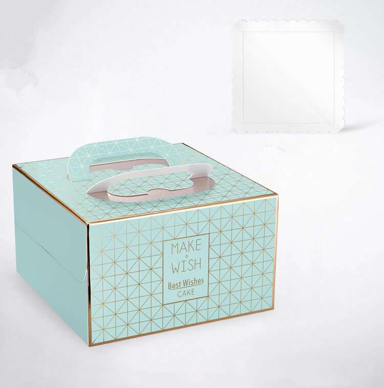 Wholesale Cheap 4/6/8/10Inch Birthday Cake Box Portable Packaging Cake Box Customized