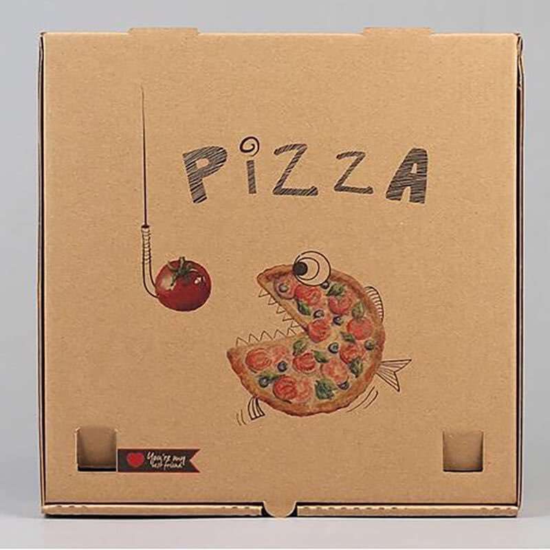 Wholesale Custom Pizza Boxes 12 x 12 Corrugated Fresh Pizza Box Print