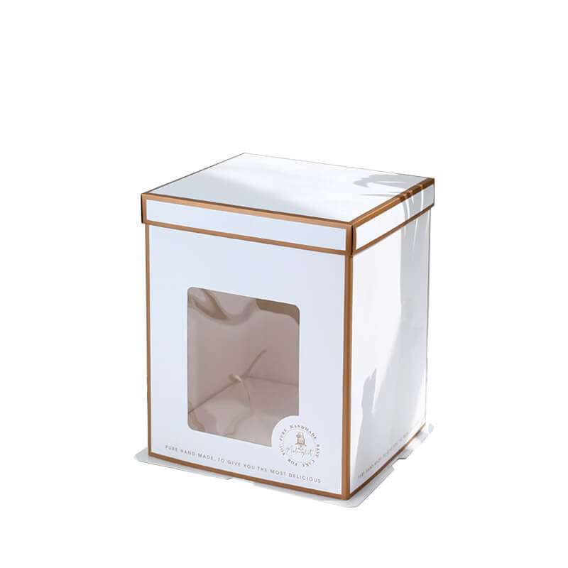 Wholesale 6/8/10/12Inch Cake Box Height Window Food Grade Paper Birthday Cake Box