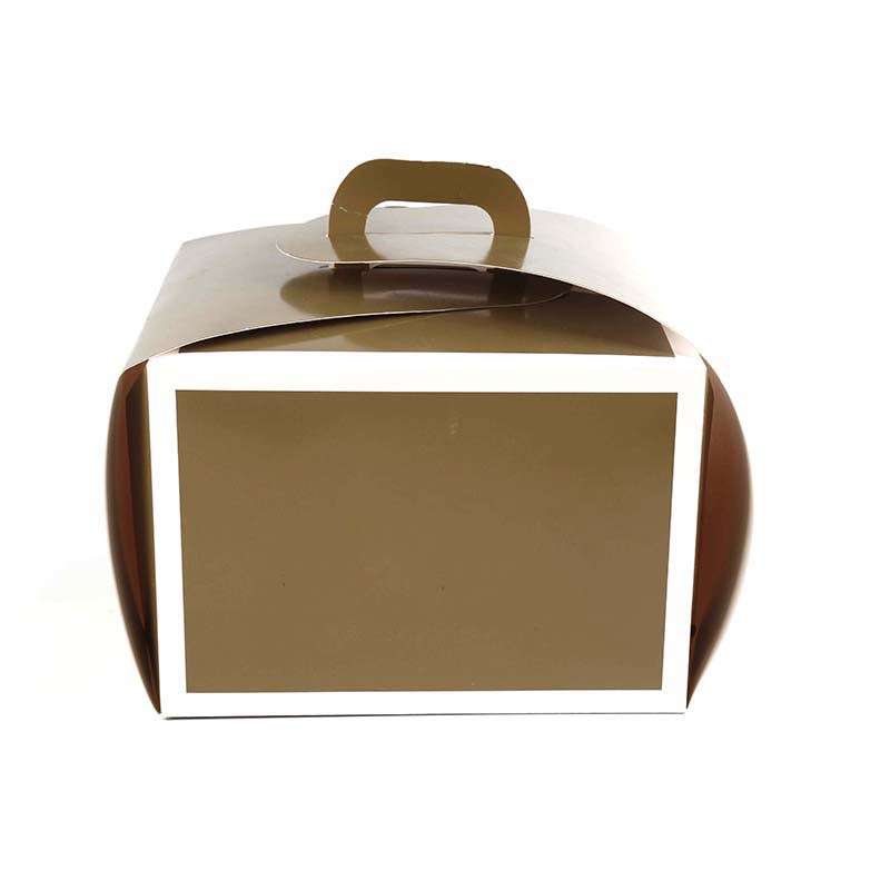 Wholesale Square Paper Birthday Cake Box Brown Packaging Box Custom With Portable