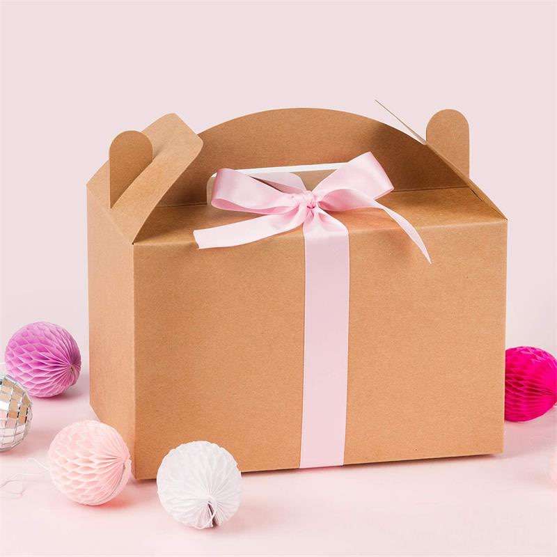 Moretoes 36 Pack Brown Goodies Boxes Dessert Boxes Treat Boxes Gable Boxes Kraft Party Favor Boxes