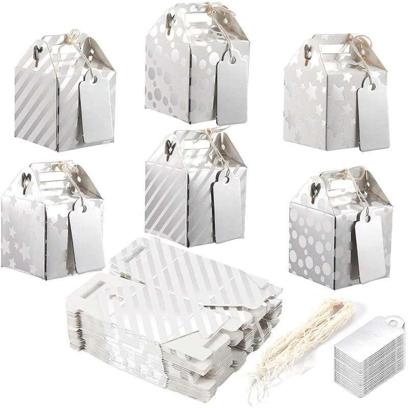 Whole Originality Foil Paper Treat Boxes Wedding Birthday Partiy Easter Bunny and Eggs Basket Containers Candy Cookie Boxes