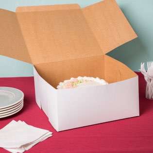Wholesale Custom 12Inch Package Transport White Bakery Birthday Cake Box