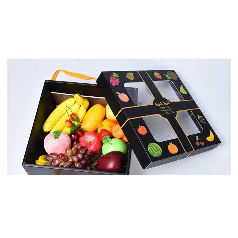 Wholesale Fruit Box Grape Peach Apple Mango High-end Creative Hand-held Gift Box Custom