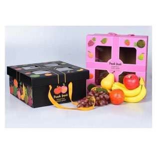 Wholesale Fruit Box Grape Peach Apple Mango High-end Creative Hand-held Gift Box Custom