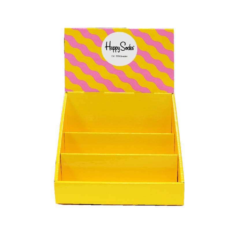 Wholesale Custom LOGO Size PDQ Cardboard Display Desktop Paper Shelf Corrugated Paper Display Stand - Holidaypac