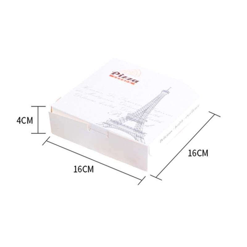 Wholesale Custom Pizza Boxes Packaging Takeaway White Cardboard Pizza Box Printed