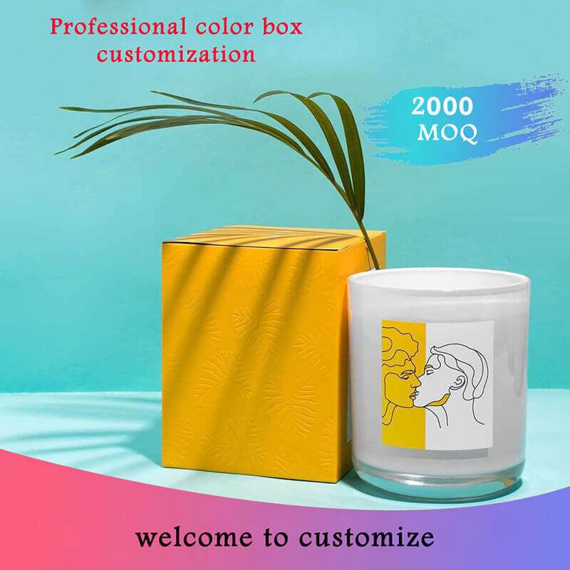 Wholesale Candle Packaging Boxes Carton Custom Make-up Box Skin Care Folding Square Packing Box