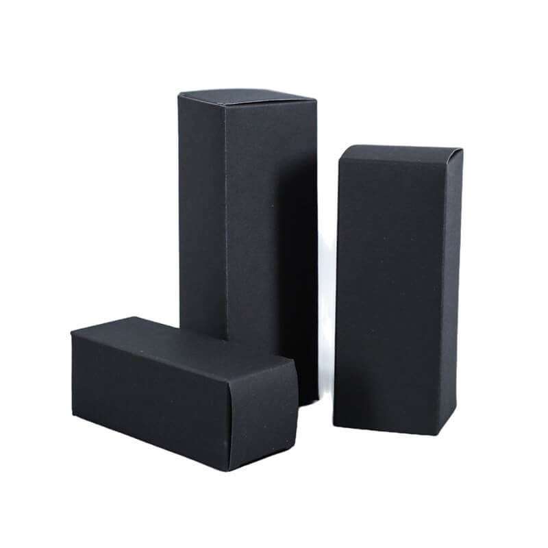 Wholesale Custom Lip Balm Box Cosmetic Packaging Box Kraft Ivory Black Paper Boxes