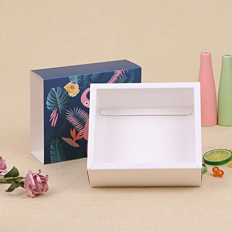 Wholesale Custom Drawer Paper Box Flower Tea Packaging Box Color Printing White Card Packaging Gift Box