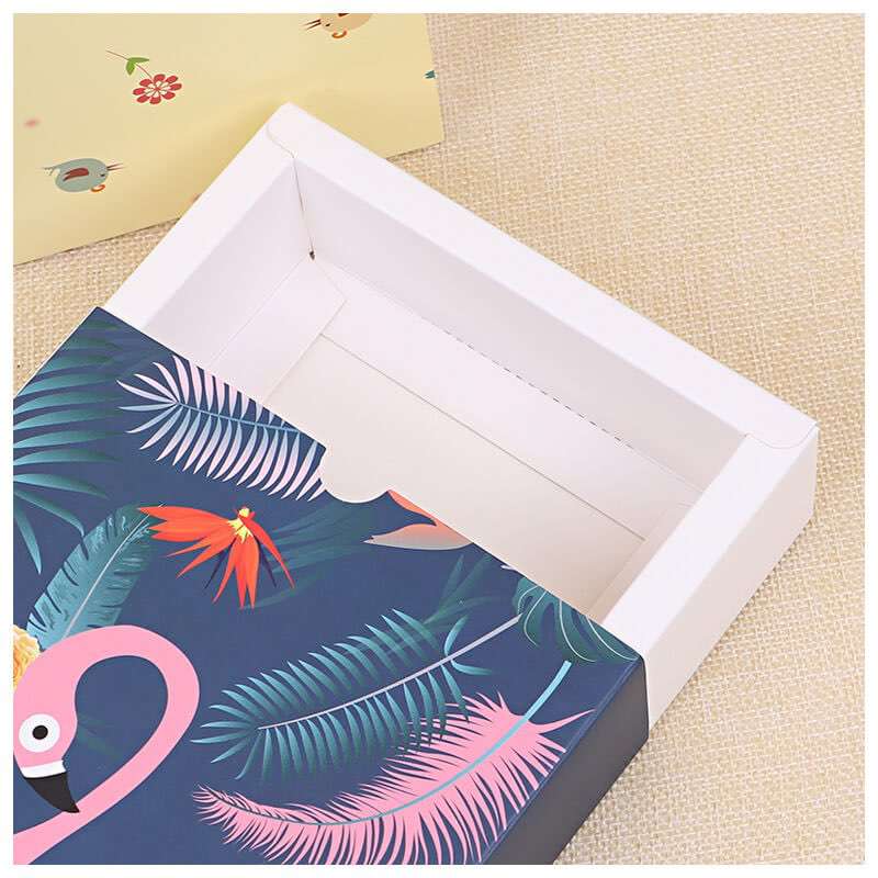 Wholesale Custom Drawer Paper Box Flower Tea Packaging Box Color Printing White Card Packaging Gift Box