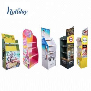 Wholesale Supermarket Display Stand Corrugated Paper PDQ Toy Box Biscuits Custom Window Display Box