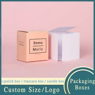 Wholesale Custom Scented Candle Packaging Box Cosmetic Box Gift Box Custom Logo