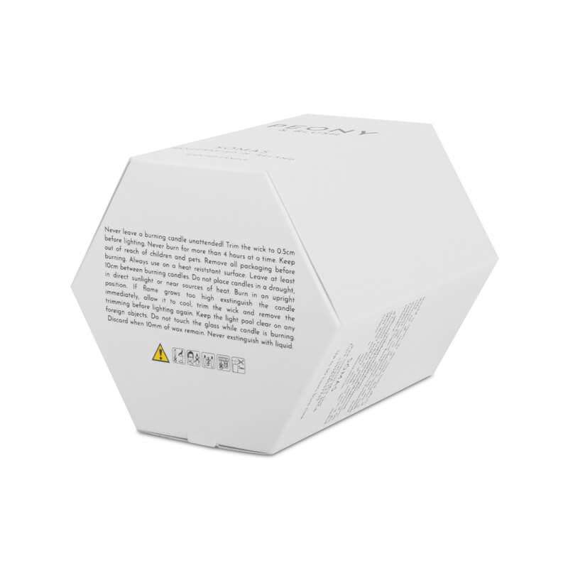Wholesale Luxury Candle Boxes White Custom Color Hexagon Paper Box For Cosmetics