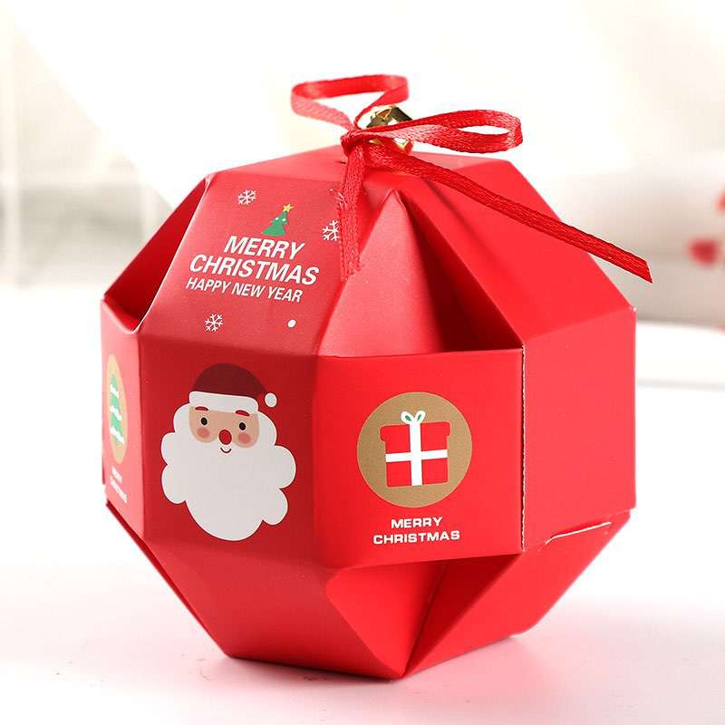  NEW Christmas Santa Ball Design Party  Paper Favour Candy Sweets Gift Boxes