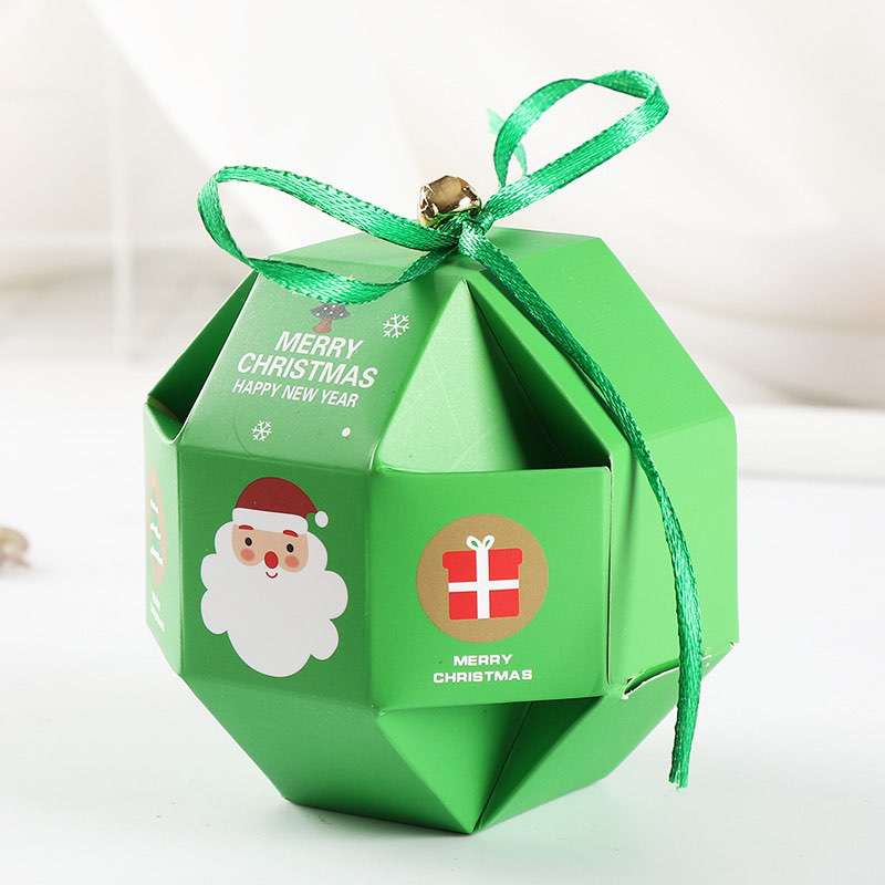  NEW Christmas Santa Ball Design Party  Paper Favour Candy Sweets Gift Boxes
