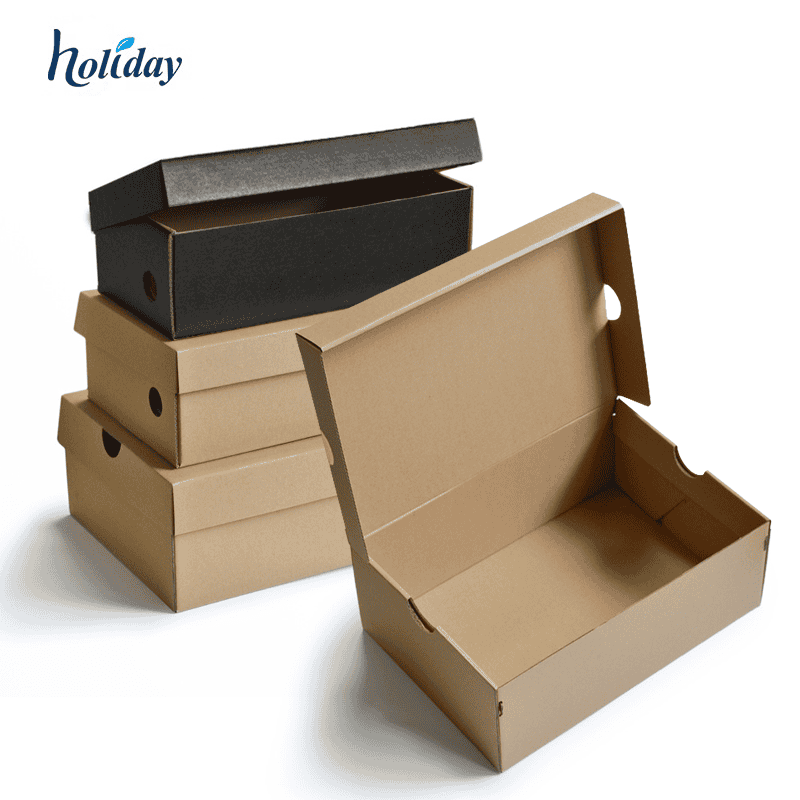 Custom express delivery mailer kraft paper shoe carton storage boxes