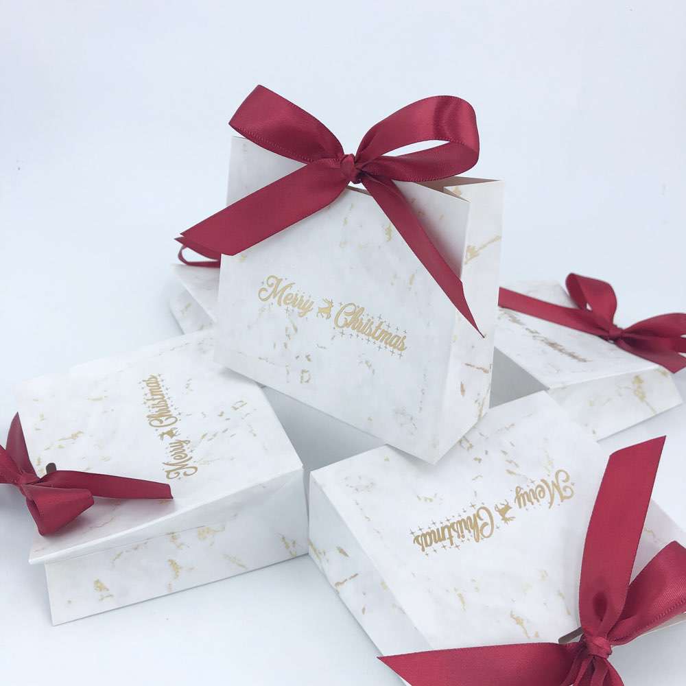 Custom New Creative Grey Marble Gift Bag Box Chocolate Box Packaging/Wedding Gift Candy Box