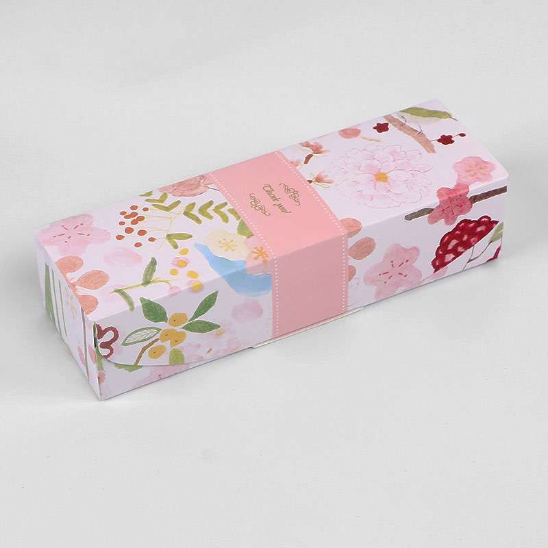 Wholesale custom rectangular gift box black feather paper packaging box chocolate carton