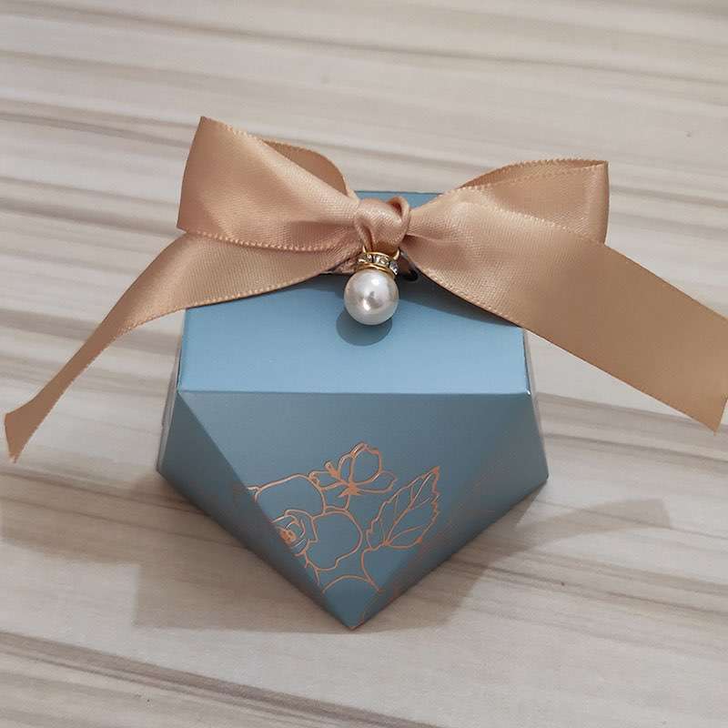 Gift Box Shape Paper Candy Boxes Chocolate Packaging Box Wedding Favors for Guests Baby Shower Birthday Party