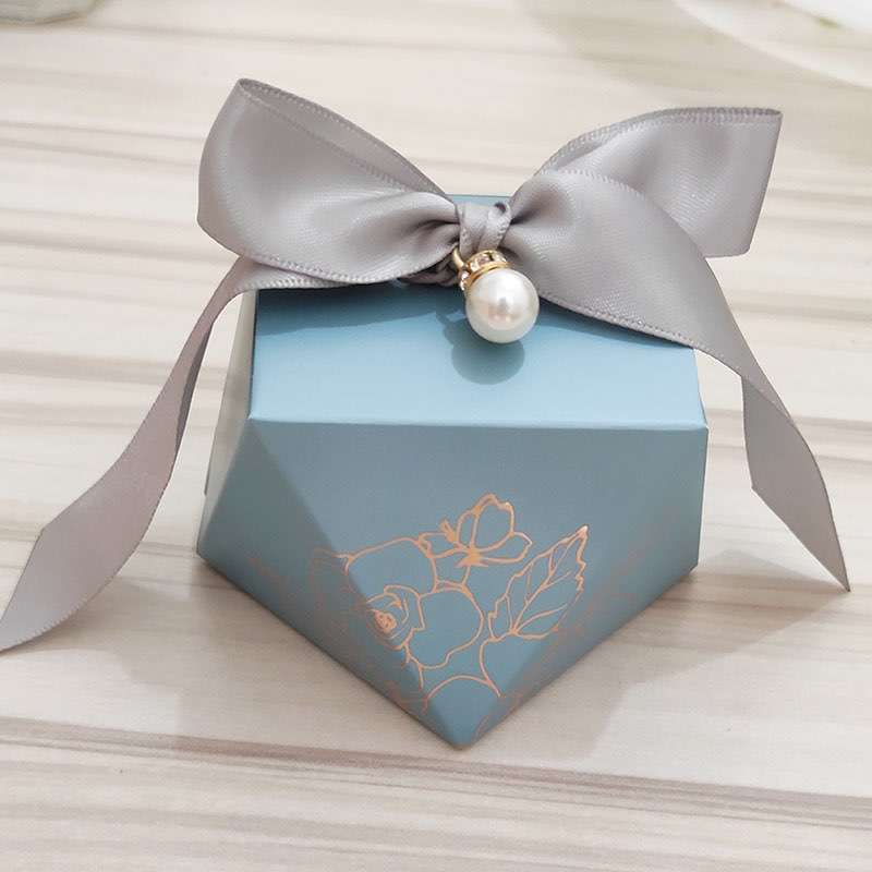 Gift Box Shape Paper Candy Boxes Chocolate Packaging Box Wedding Favors for Guests Baby Shower Birthday Party