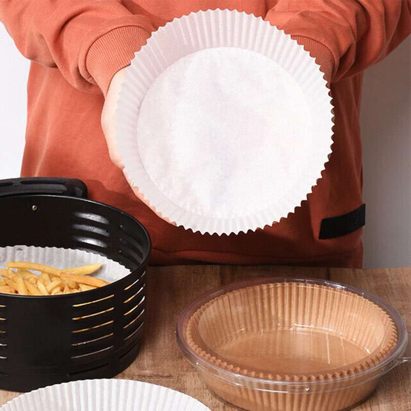 Air Fryer Disposable Paper Liner, Non-Stick Disposable Air Fryer Liners, Baking Paper for Air Fryer Oil-Proof