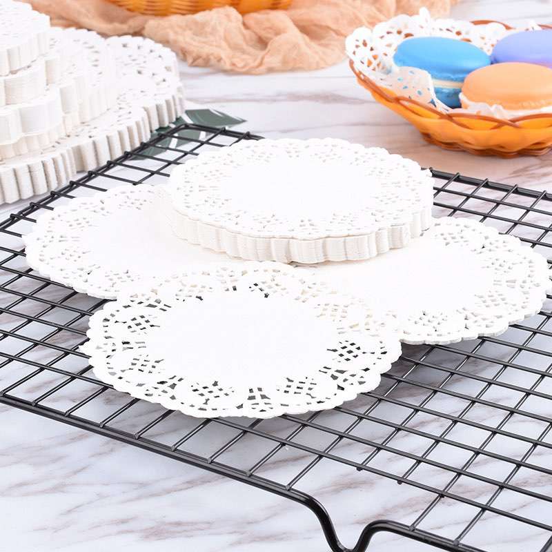 Round Lace Paper Doilies for Food, Cake, Crafts