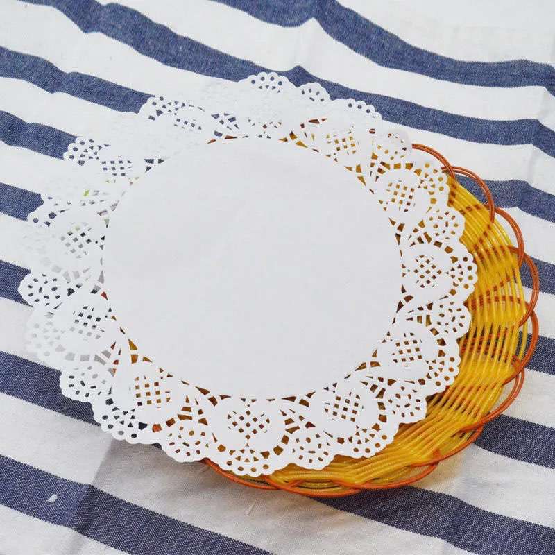 Round Lace Paper Doilies for Food, Cake, Crafts