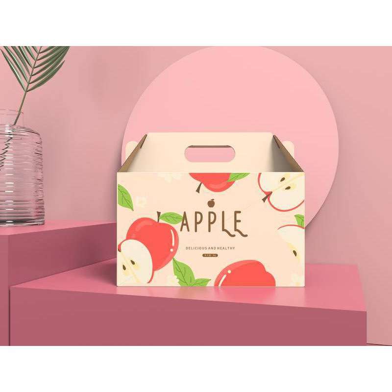 Custom Dustproof Fruit Corrugated Paper Box With Handle - Holidaypac