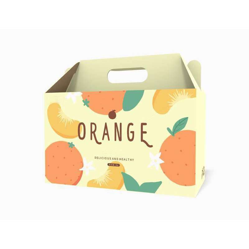 Custom Dustproof Fruit Corrugated Paper Box With Handle - Holidaypac